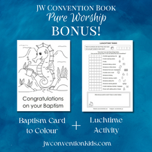 Load image into Gallery viewer, 6-13yo Pure Worship 2025 JW Convention Activity Book Printable PDF Download
