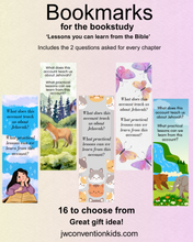 Load image into Gallery viewer, Bookmarks for JW Bookstudy 'Lessons you can learn from the Bible' PDF Printable