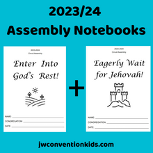 Load image into Gallery viewer, Eagerly Wait for Jehovah JW Assembly with Circuit Overseer Notebook for 2023/24 PDF