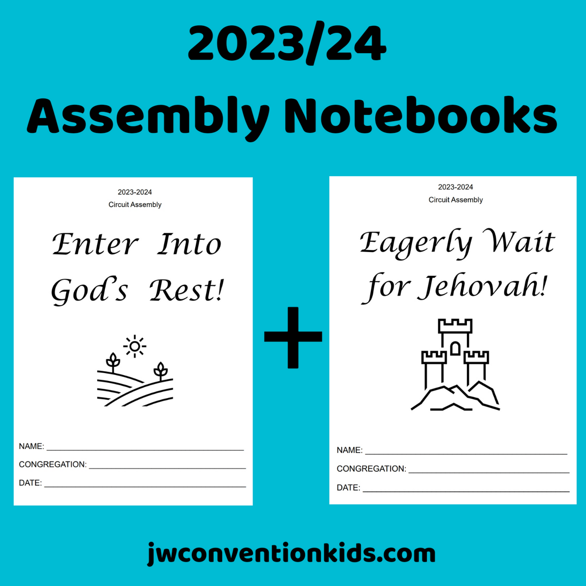 Enter Into God's Rest JW Assembly with Branch Representative Notebook