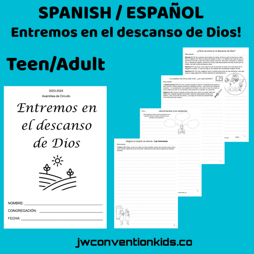 Spanish/Español Entremos en el descanso de Dios! Adolescente/Adulto JW Asamblea de Circuito (con representante de la sucursal)