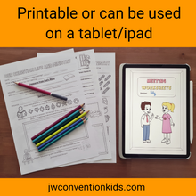 Load image into Gallery viewer, Meeting Worksheets for JW Children 5-12yo PDF Printable