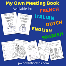Load image into Gallery viewer, 2-7yo My Own Meeting Book JW PDF