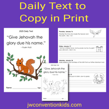 Load image into Gallery viewer, 2025 Daily Text to Copy in Print