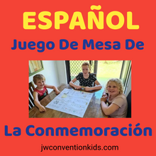 Load image into Gallery viewer, SPANISH Memorial Board Game for JW all ages / Español JUEGO BIBLICO  DE LA  CONMEMORACIÓN  Para Edades de 2 A 102