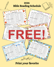 Load image into Gallery viewer, 2026 Bible Reading Schedule JW PDF printable download