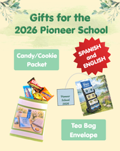 Load image into Gallery viewer, Pioneer Service School JW Gift Candy Packet and Teabag Envelope Spanish and English Printable