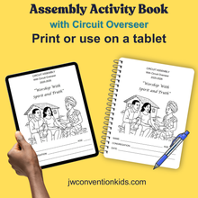 Load image into Gallery viewer, 6-13yo Assembly with Circuit Overseer 2025 2026 JW Activity Book &#39;Worship with Spirit and Truth&#39; Printable PDF Download