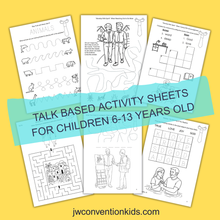 Load image into Gallery viewer, 2-7yo Assembly with Circuit Overseer 2025 2026 JW Activity Book &#39;Worship with Spirit and Truth&#39; Printable PDF Download