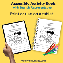 Load image into Gallery viewer, 2-7yo Twin Set JW Assembly Activity Books 2025 2026 Printable PDF Digital Download