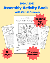 Load image into Gallery viewer, 6-13yo Assembly with Circuit Overseer JW 2026 Happy is the one trusting in Jehovah PDF Printable