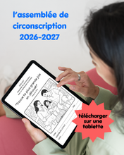 Load image into Gallery viewer, French Français 2-7ans BR “Trouve ta plus grande joie en Jéhovah” JW Assemblée de circonscription avec un représentant de la filiale