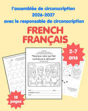 Load image into Gallery viewer, French Français 2-7ans CO “Trouve ta plus grande joie en Jéhovah” l’assemblée de circonscription  2026-2027  avec le responsable de circonscription