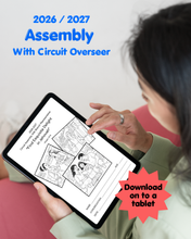 Load image into Gallery viewer, 6-13yo Assembly with Branch Representative JW 2026 Find Exquisite Delight in Jehovah PDF Printable