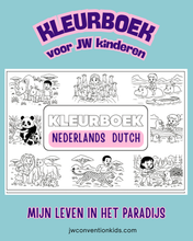 Load image into Gallery viewer, Dutch Nederlands Colouring book for JW Kids Bible PDF printable A4 size