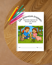 Load image into Gallery viewer, FRENCH 2-7 years old Eternal Happiness JW 2026 Convention PDF Printable