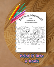 Load image into Gallery viewer, 2-7yo Eternal Happiness JW 2026 Convention PDF Printable