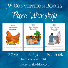 Load image into Gallery viewer, 6-13yo Pure Worship 2025 JW Convention Activity Book Printable PDF Download