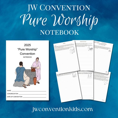 Notebook Pure Worship 2025 JW Convention Printable PDF Download