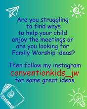 Load image into Gallery viewer, Daniel in the lions pit coloring page for JW kids PDF download