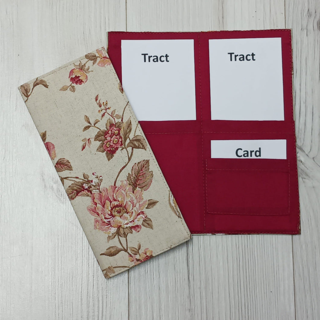 Tract holders for JW Ministry - Floral for invitations and tracts