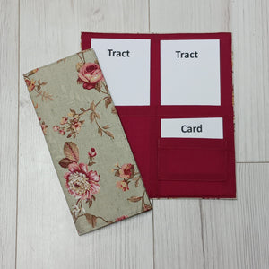 Tract holders for JW Ministry - Floral for invitations and tracts