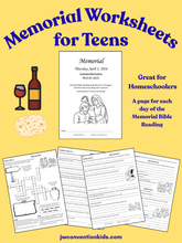 Load image into Gallery viewer, Teenagers Memorial Study Sheets 2026 JW PDF Download Bible Reading