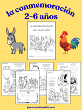 Load image into Gallery viewer, Spanish / Español Conmemoración 2-7 años Memorial Activity Sheets JW Kids 2025 PDF Download