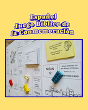 Load image into Gallery viewer, SPANISH Memorial Board Game  Español JUEGO BIBLICO  DE LA  CONMEMORACIÓN  Para Edades de 2 A 102