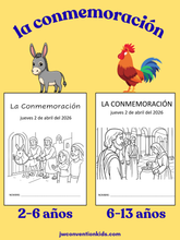 Load image into Gallery viewer, Spanish / Español Conmemoración 2-7 años Memorial Activity Sheets JW Kids 2025 PDF Download
