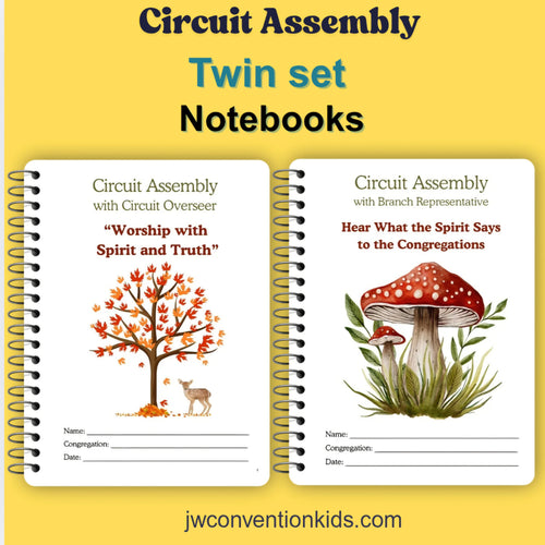 Notebook Set of 2 for the JW Circuit Assemblies 2025 - 2026 with the Branch Representative and Circuit Overseer PDF download Printable
