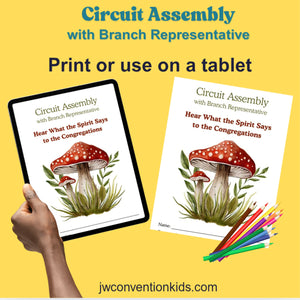 Notebook Set of 2 for the JW Circuit Assemblies 2025 - 2026 with the Branch Representative and Circuit Overseer PDF download Printable