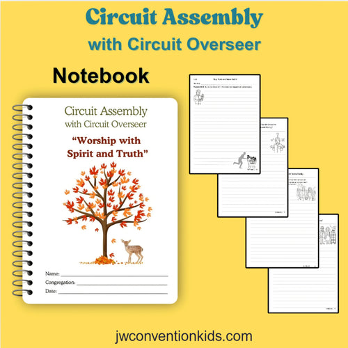 Notebook for JW Assembly with Circuit Overseer Worship With Spirit and Truth 2025 2026 PDF digital download
