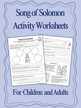 Load image into Gallery viewer, FREE Song of Solomon Bible Reading JW Activity Work Sheet PDF Printable