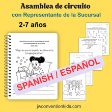 Load image into Gallery viewer, SPANISH Español 2-7 años BR Asamblea de circuito de los testigos de Jehová  con Representante de la Sucursal  2025-2026 Oiga lo que el espíritu les dice a las congregaciones