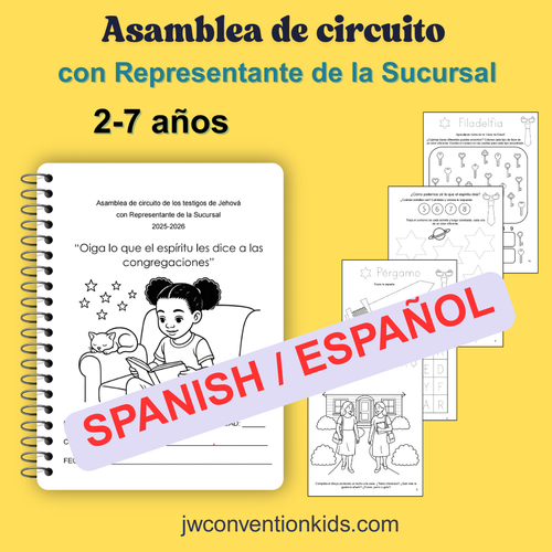 SPANISH Español 2-7 años BR Asamblea de circuito de los testigos de Jehová  con Representante de la Sucursal  2025-2026 Oiga lo que el espíritu les dice a las congregaciones