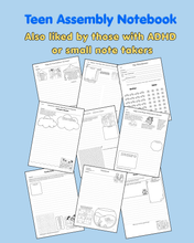 Load image into Gallery viewer, TEEN Assembly Notebook with JW Branch Representative - Find Exquisite Delight in Jehovah PDF Printable