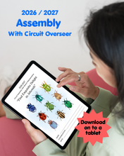 Load image into Gallery viewer, TEEN Assembly Notebook with JW Branch Representative - Find Exquisite Delight in Jehovah PDF Printable