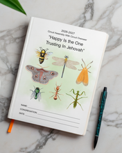 Load image into Gallery viewer, TEEN Assembly Notebook with JW Circuit Overseer - Happy is the one trusting in Jehovah PDF Printable