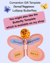 Load image into Gallery viewer, Candy Packet Pouches for the JW Eternal Happiness Convention PDF Printable Download for Gifts