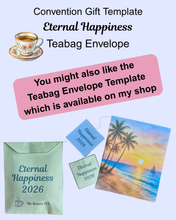 Load image into Gallery viewer, Candy Packet Pouches for the JW Eternal Happiness Convention PDF Printable Download for Gifts