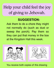 Load image into Gallery viewer, Free Coloring Page for Teaching children about Contributions