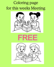 Load image into Gallery viewer, Free Coloring Page for Teaching children about Contributions