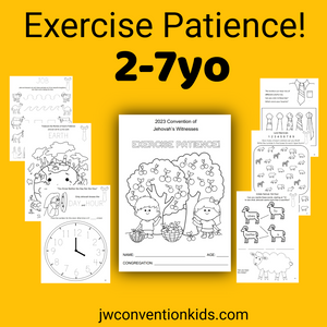 2-7yo Exercise Patience 2023 Convention book for JW Children PDF
