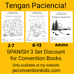 SPANISH 3 Set Tengan Paciencia! JW Convention Books