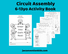 Load image into Gallery viewer, 6-13yo Set of 2  JW Assembly Activity Books for 2023/24