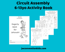 Load image into Gallery viewer, 6-13yo Set of 2  JW Assembly Activity Books for 2023/24