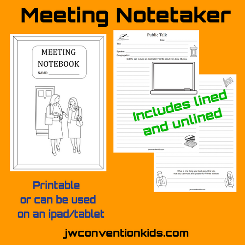 Meeting Notetaker for JW Public Talks PDF Download