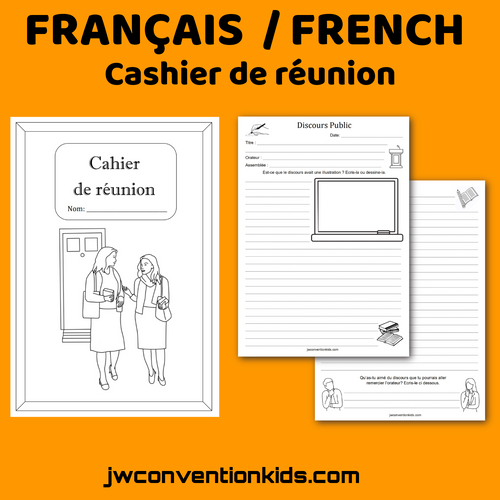 French / Français   Meeting Notetaker for JW Public Talks PDF Download