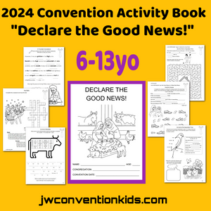 6-13yo Declare the Good News 2024 JW Convention Activity Book PDF